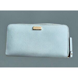 Kate Spade Neda Newberry Lane Zip Around Wallet Mint Green